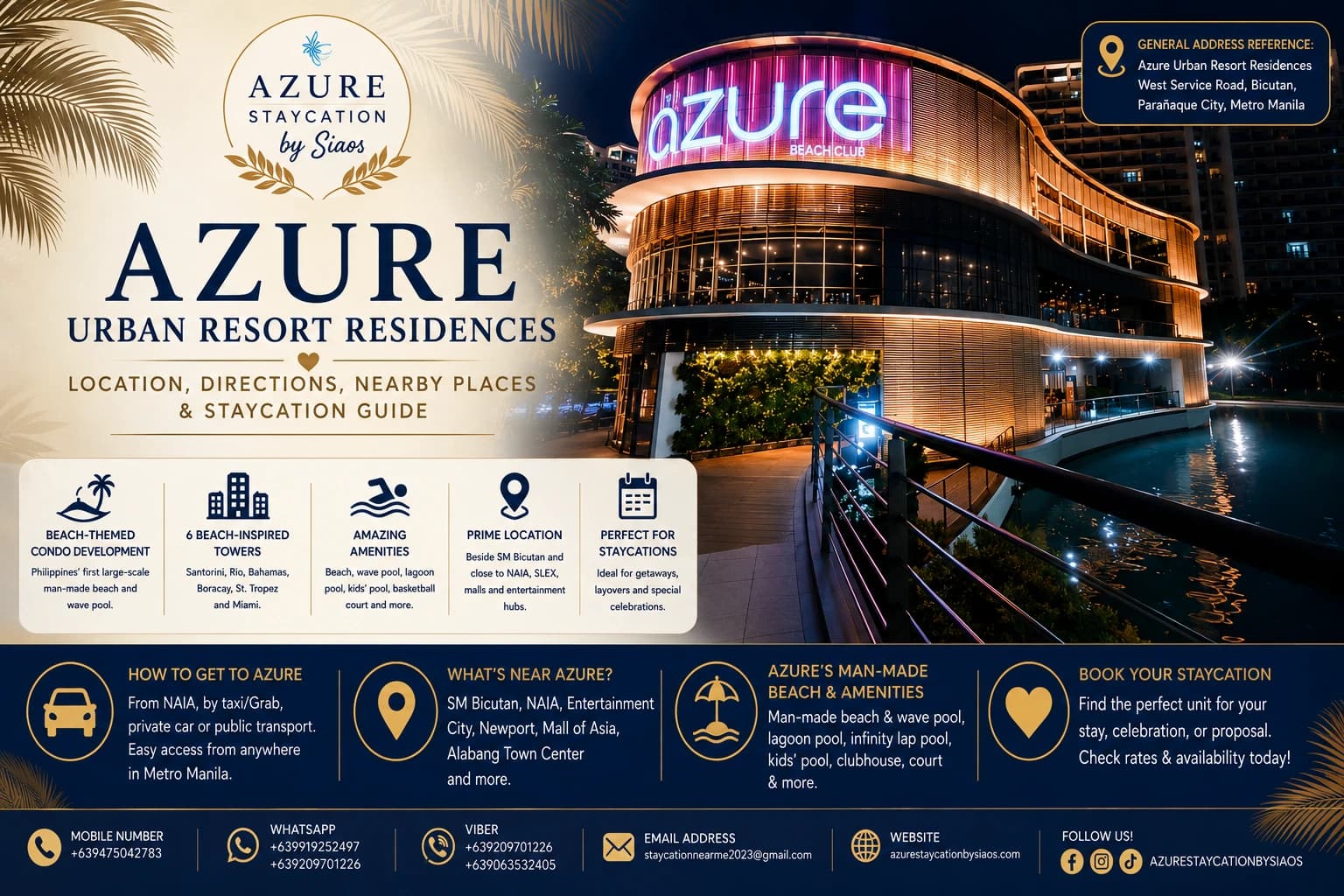 Azure Urban Resort Residences: Location, Directions, Nearby Places & Staycation Guide