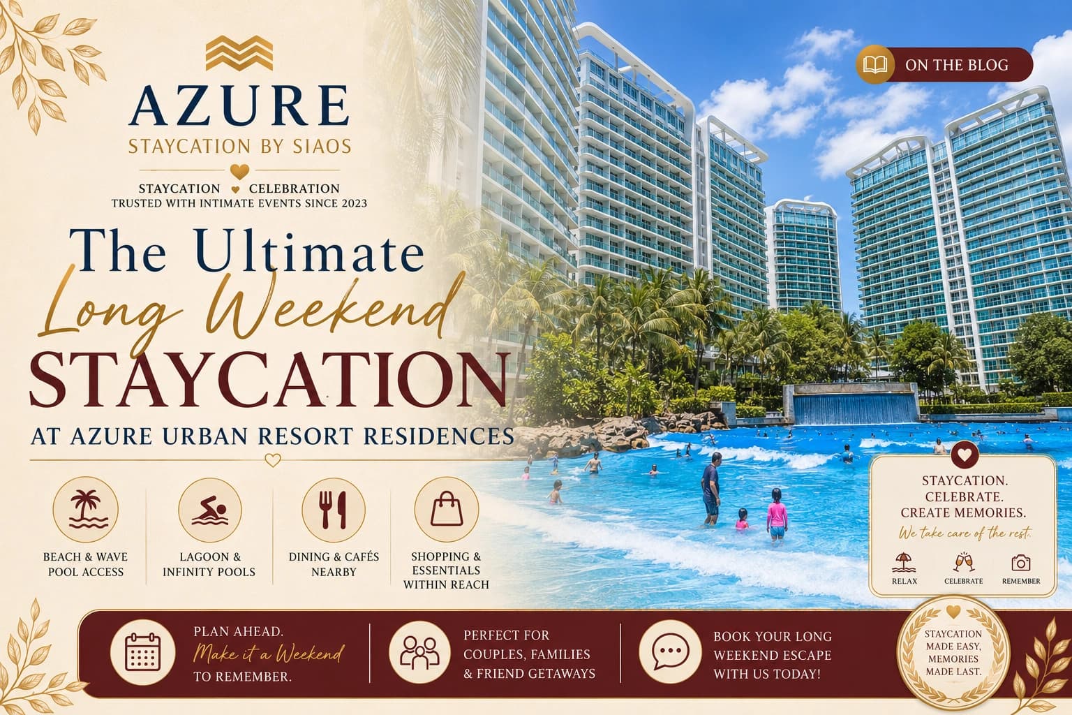 The Ultimate Long Weekend Staycation at Azure Urban Resort Residences