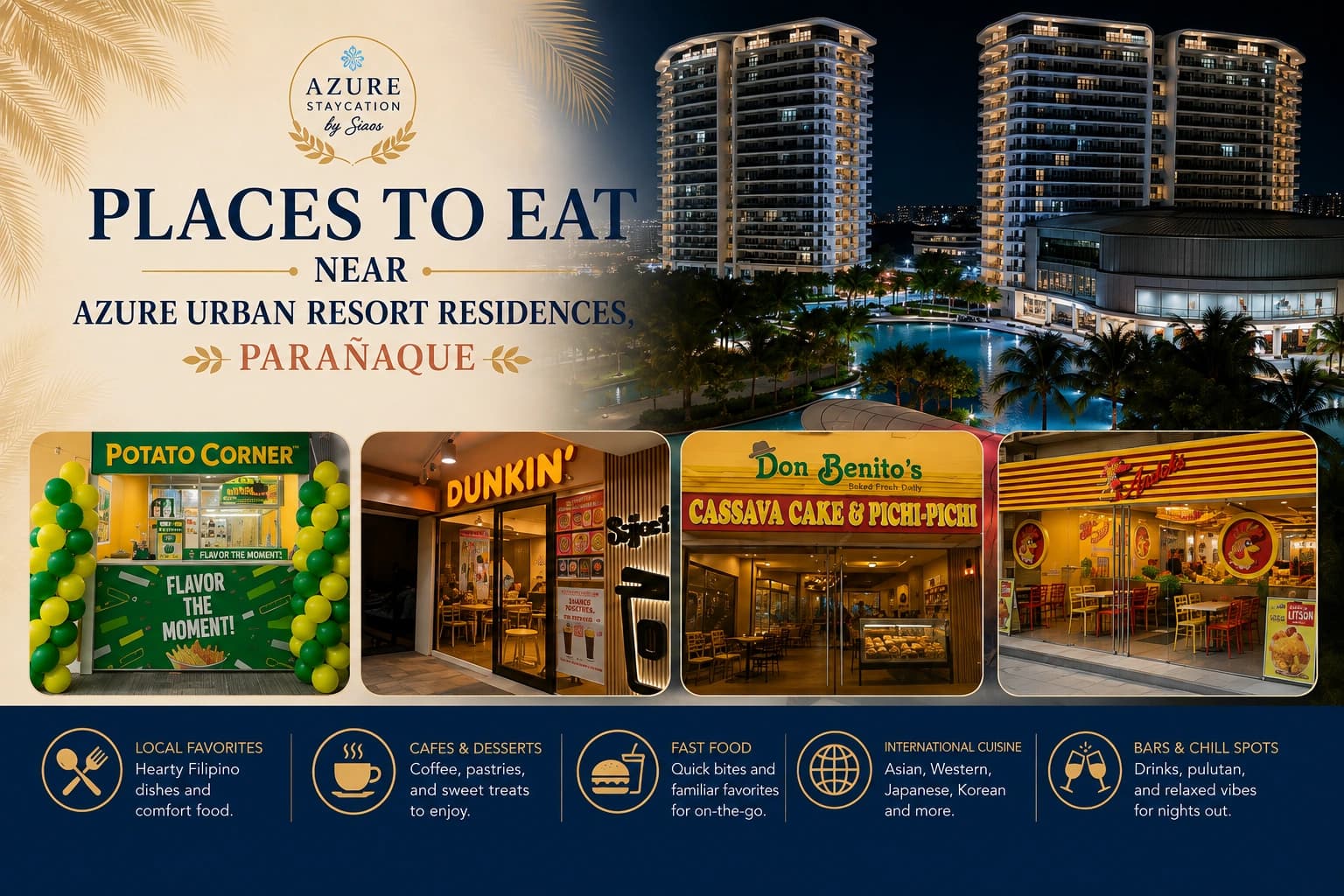 Places to Eat Near Azure Urban Resort Residences