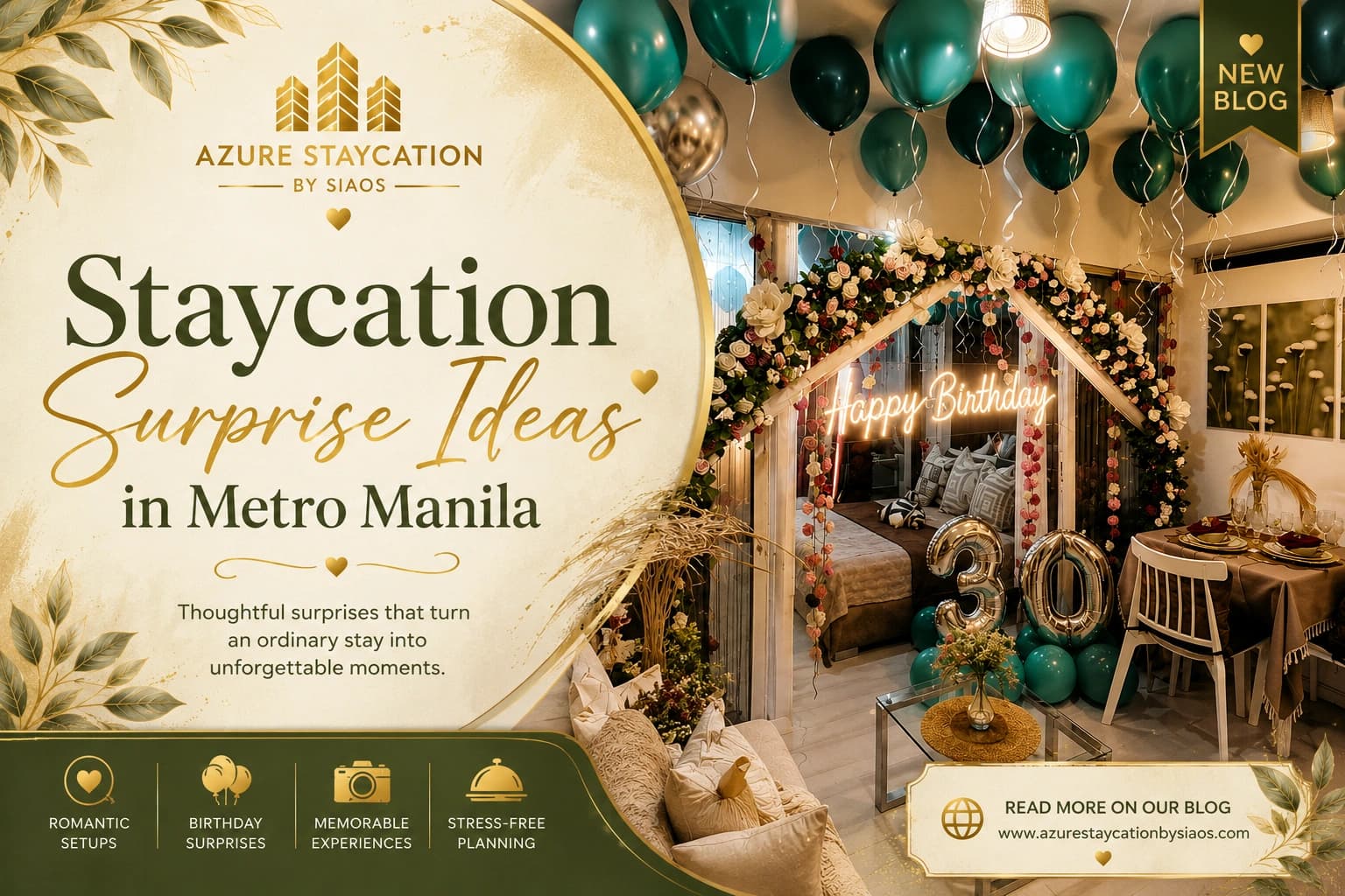 Staycation Surprise Ideas in Metro Manila