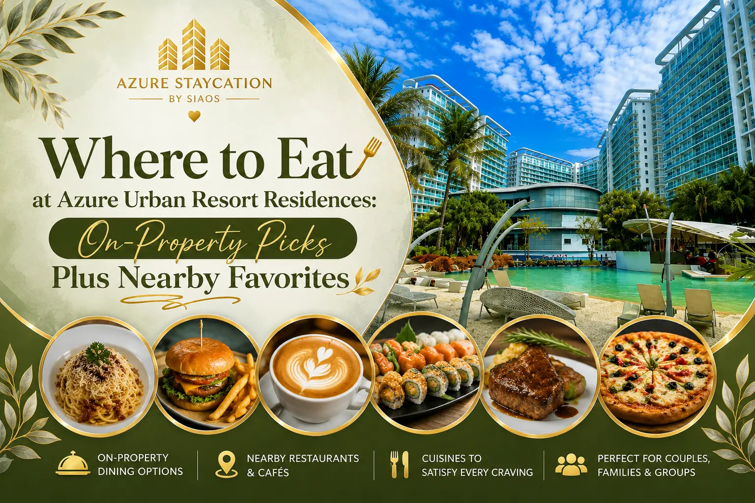 Where to Eat at Azure Urban Resort Residences