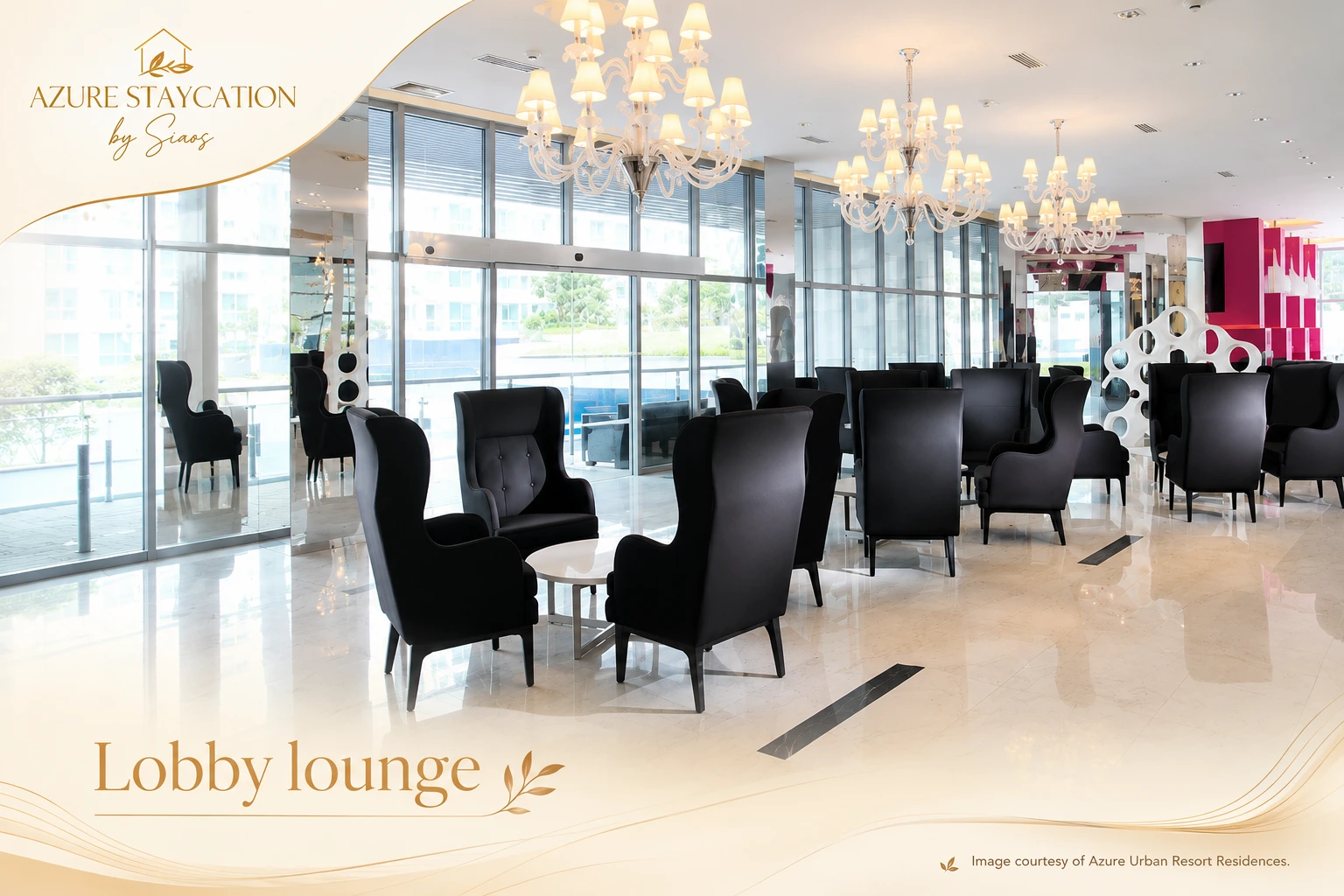 Lobby Lounge inside Azure Clubhouse
