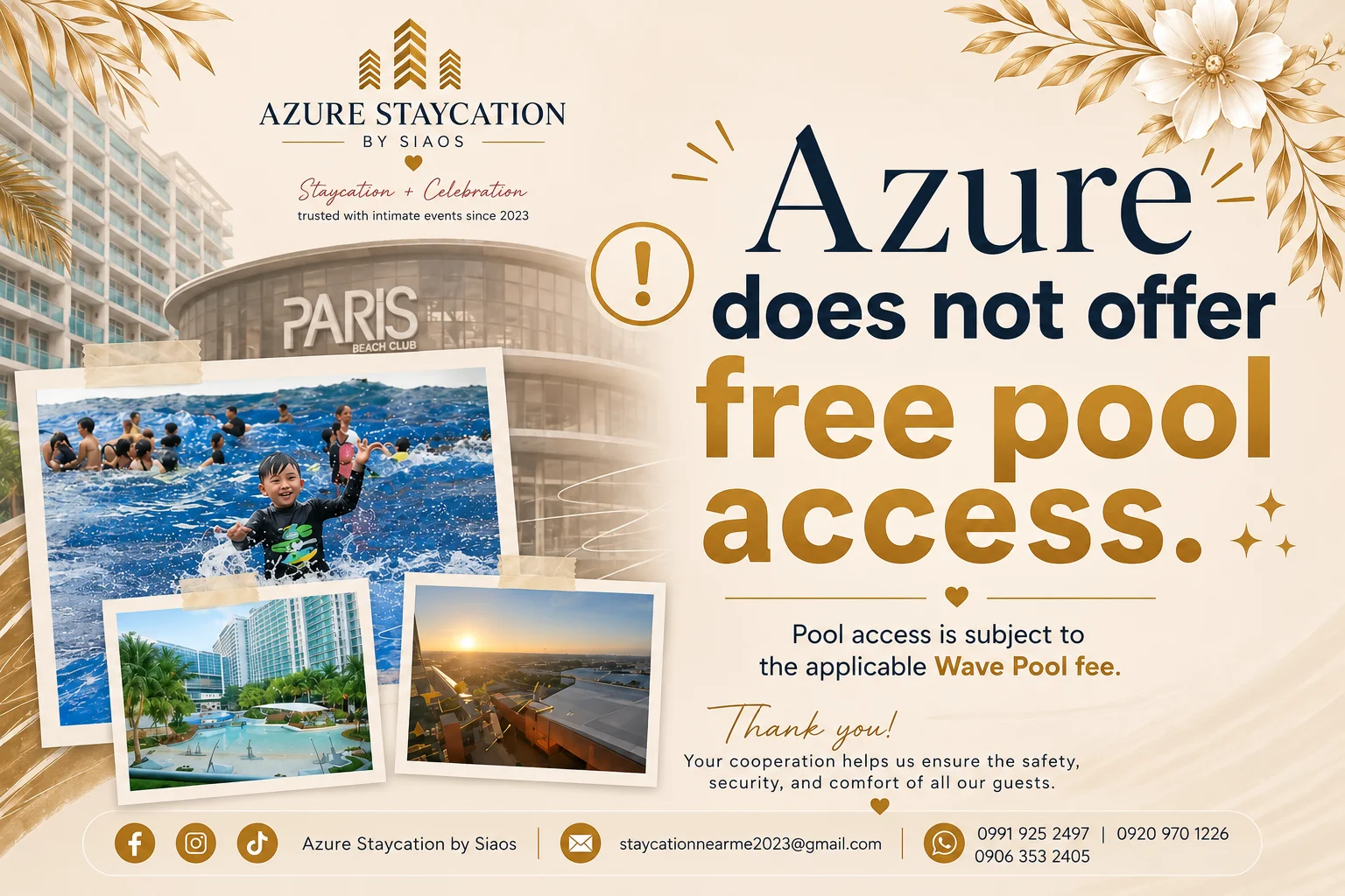 Reminder that Azure does not offer free pool access