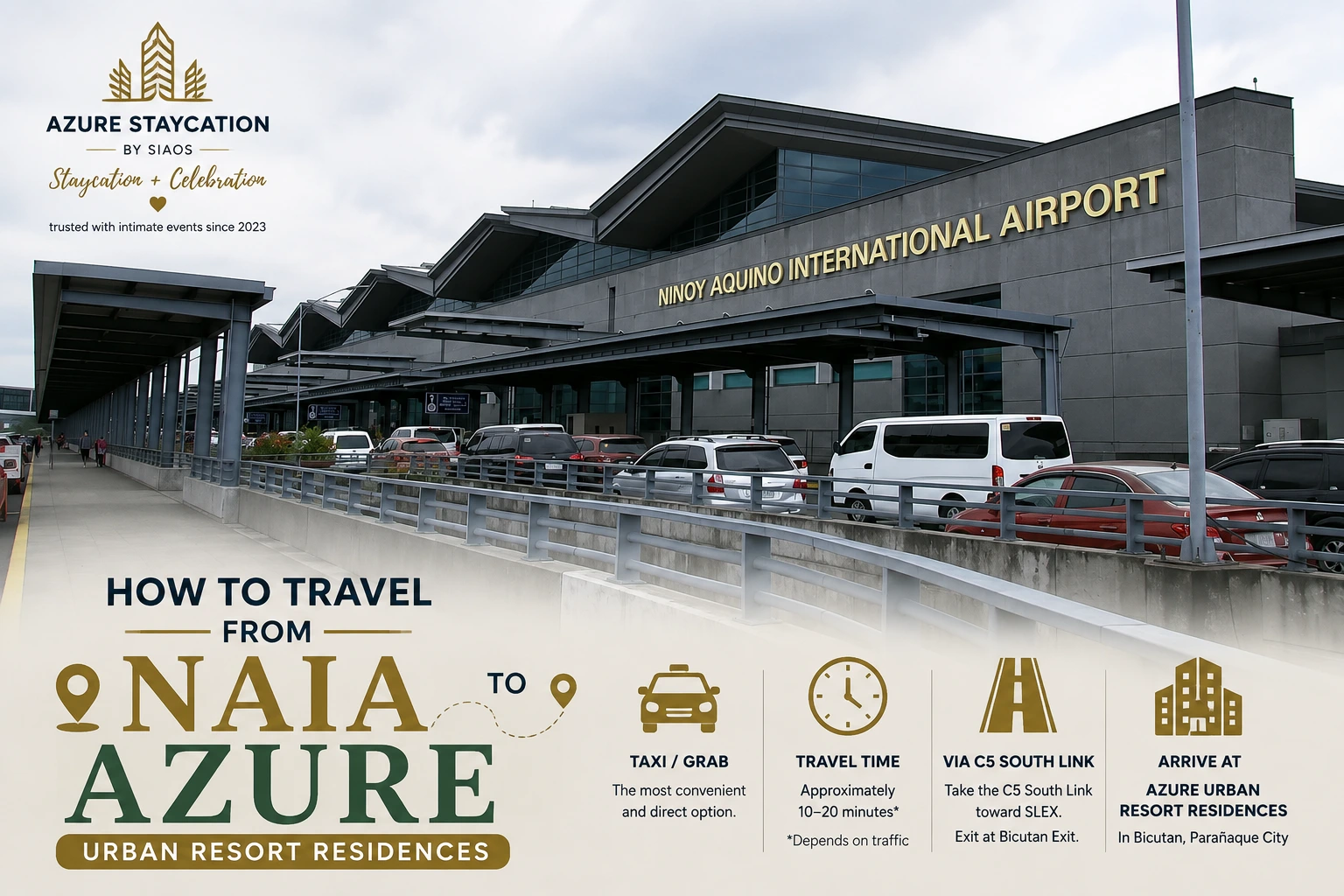 How to travel from NAIA to Azure Urban Resort Residences
