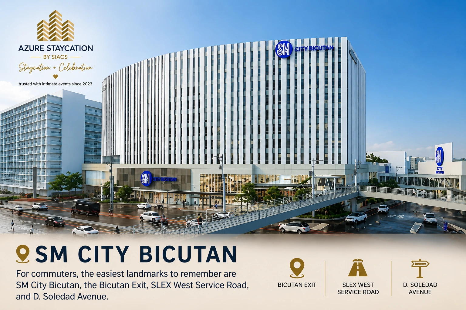 Image showing SM City Bicutan landmark near Azure Urban Resort Residences