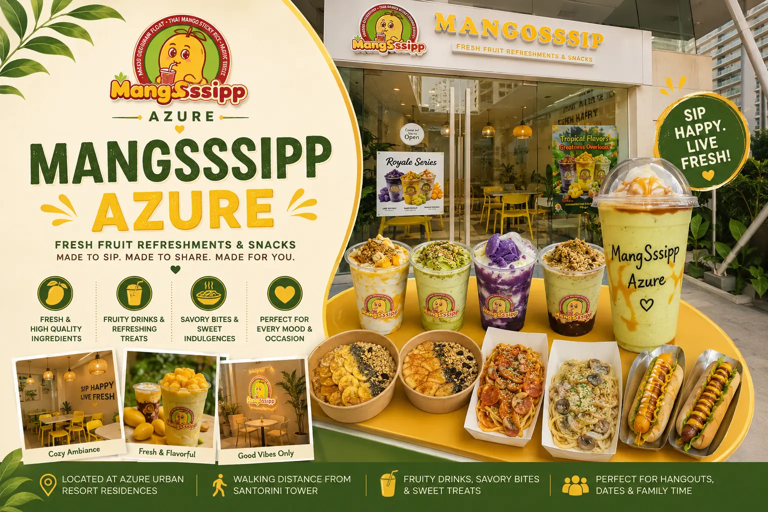 Mangosssip Azure drinks and snacks stall at Azure Urban Resort Residences
