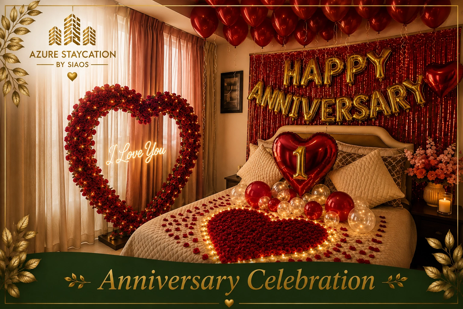 Anniversary decoration at Azure Urban Resort Residences