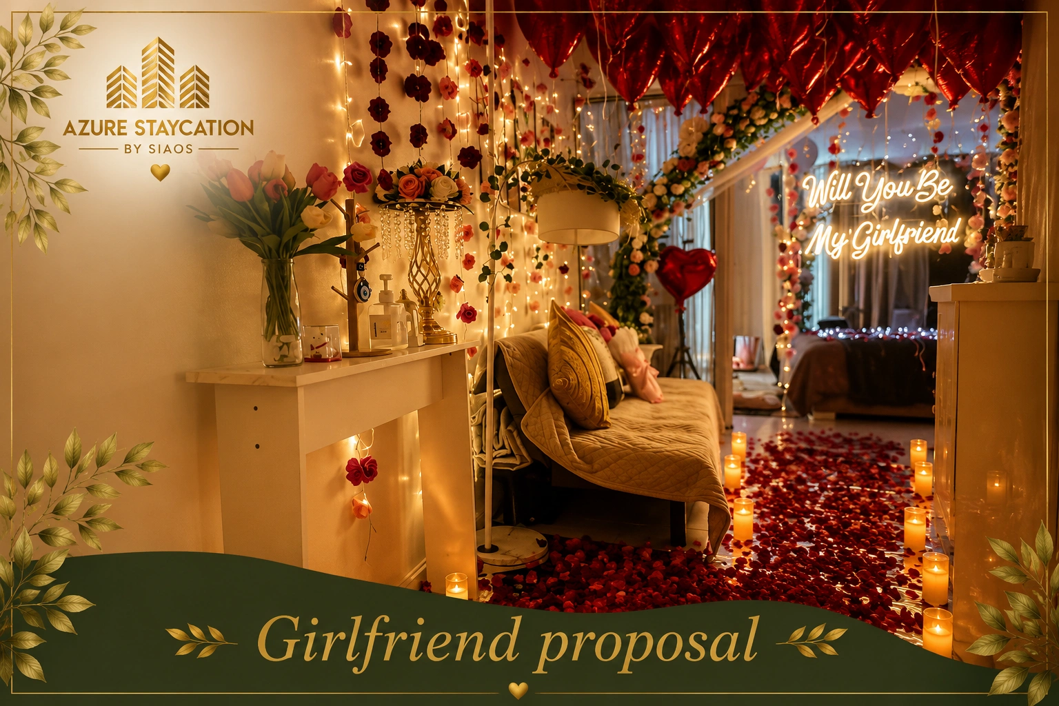 Girlfriend Proposal at Azure Urban Resort Residences