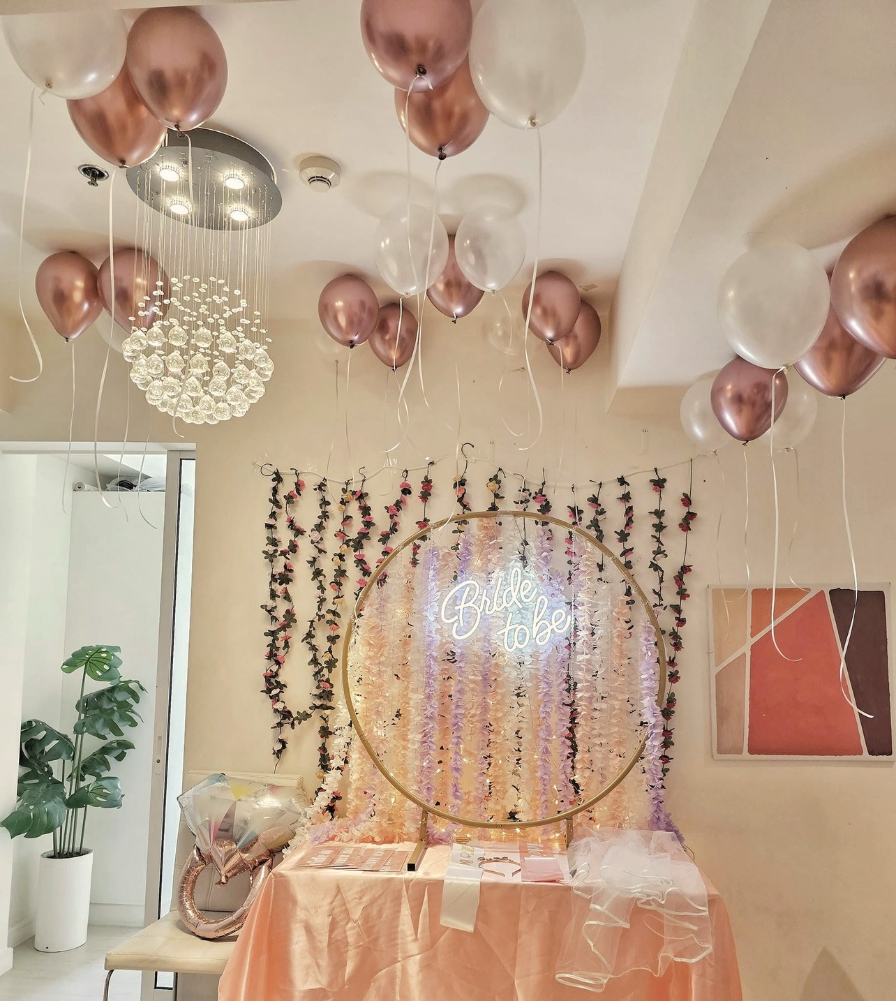 Bridal shower set up — photo 16