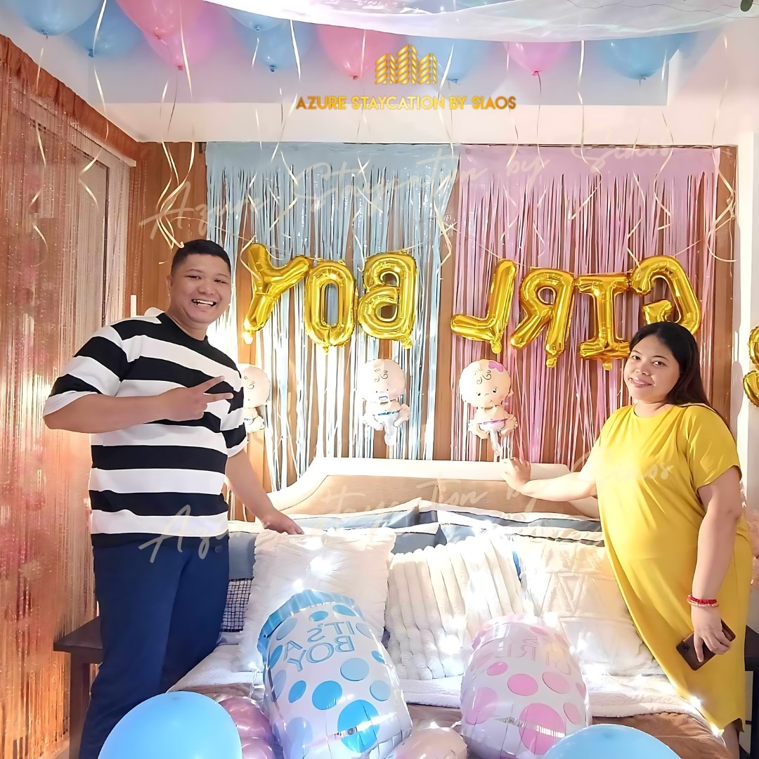 Pregnancy announcement / gender reveal set up — photo 5